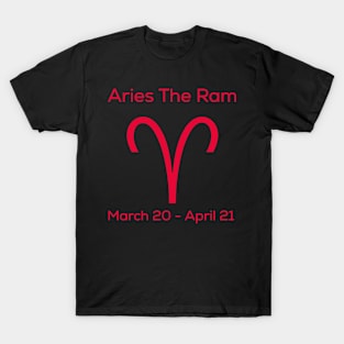 Aries The Ram, Zodiac T-Shirt